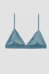 BASERANGE Mississippi bra narrow series collection bamboo fiber bamboo cotton soft underwear France BAS-BRMI-VE-WI23-WEILAN blue